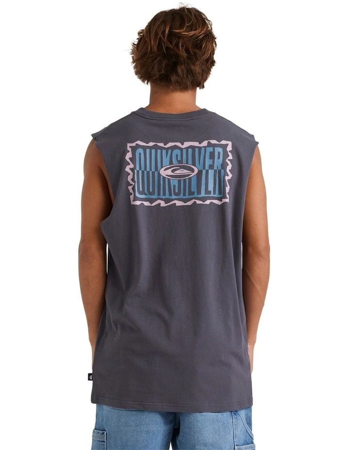 Twisted Tides Muscle Shirt in Blue image 2