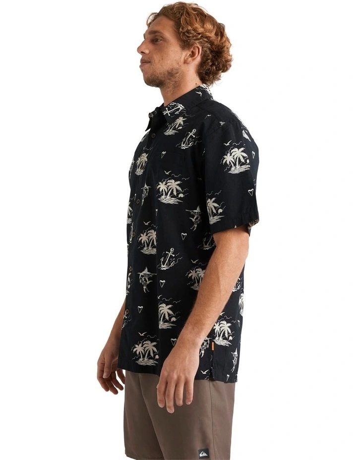 Horizon Haze Short Sleeve Shirt in Black image 3
