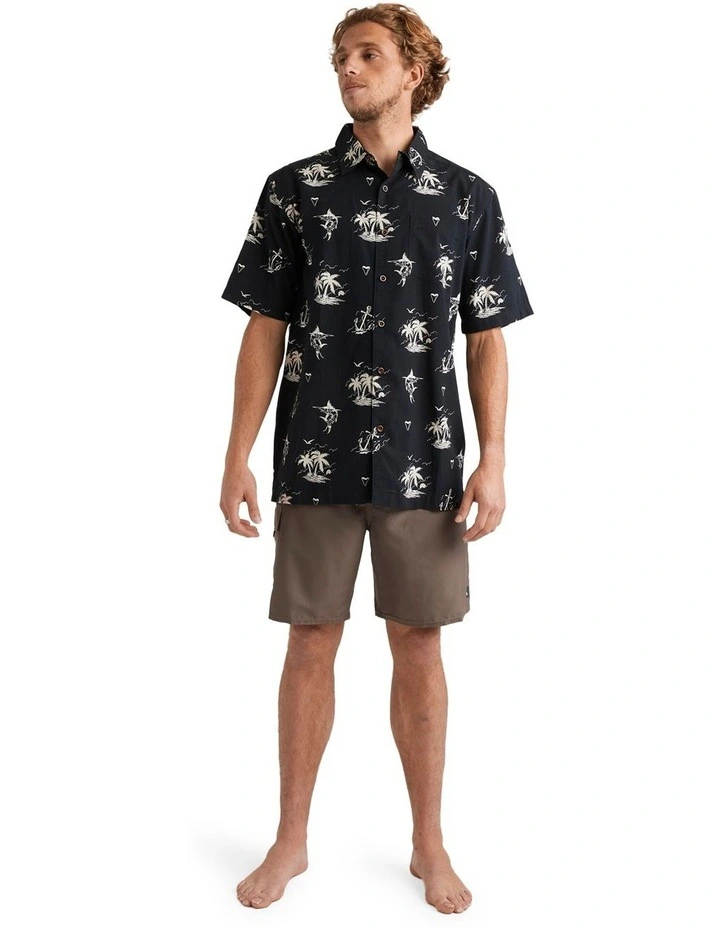 Horizon Haze Short Sleeve Shirt in Black image 5