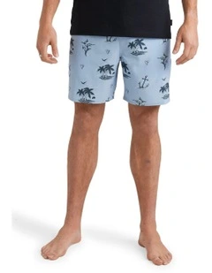 Horizon Haze Swim Shorts in Blue