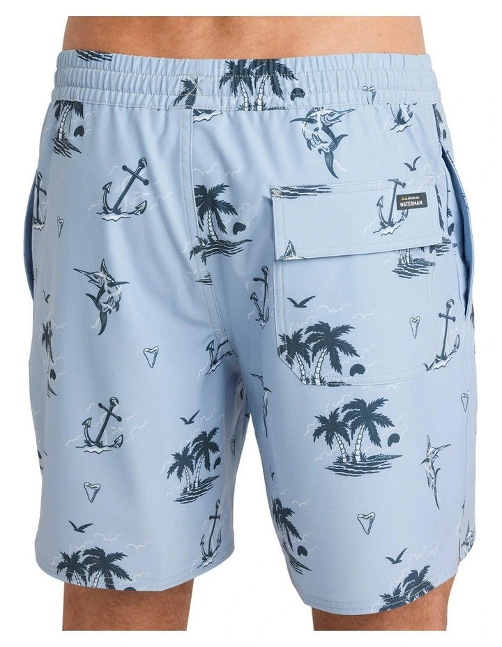 Horizon Haze Swim Shorts in Blue image 4