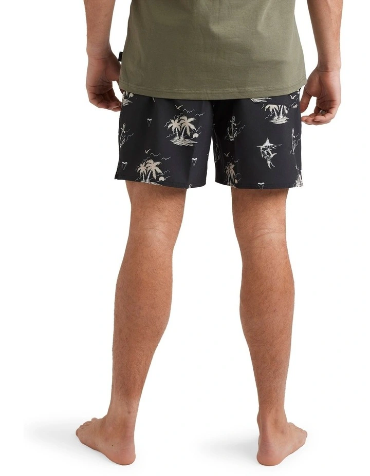 Horizon Haze Swim Shorts in Black image 2