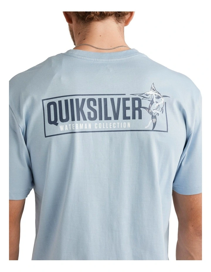 Fish On T-Shirt in Blue image 4