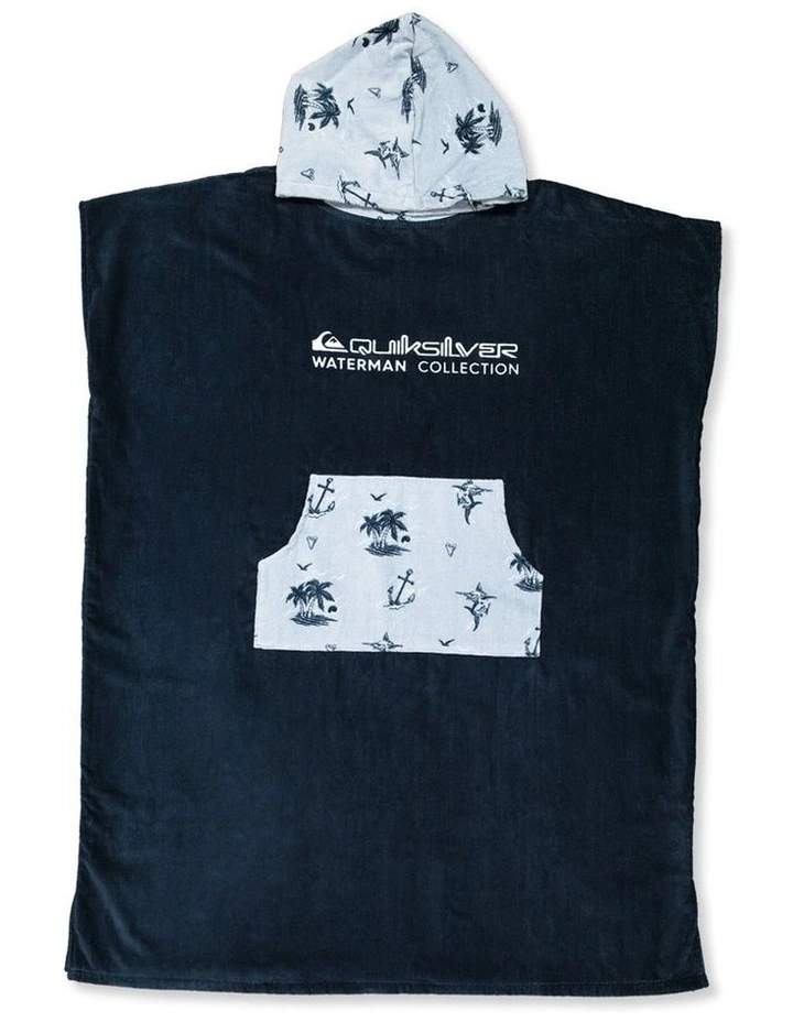 Horizon Haze Hooded Towel in Blue image 1
