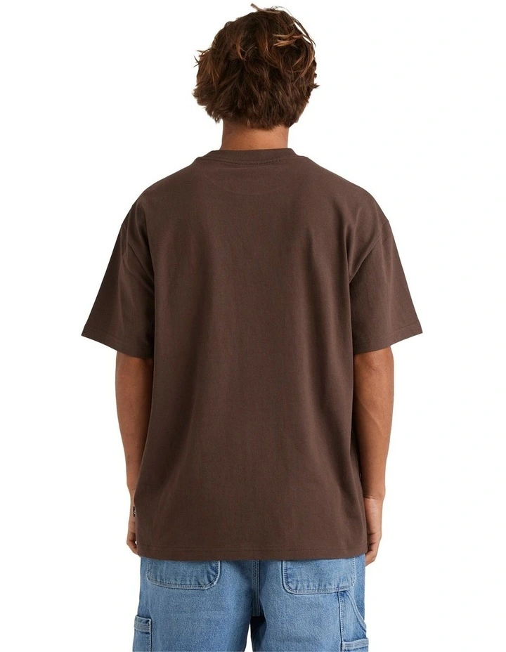 The Void T-shirt in Chocolate Brown image 2