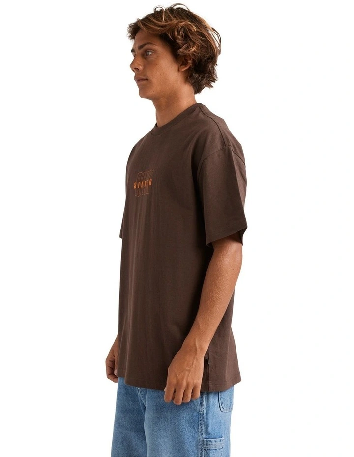 The Void T-shirt in Chocolate Brown image 3