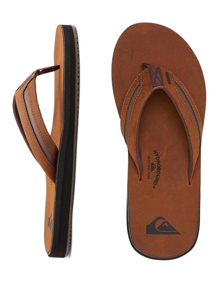 Carver Squish Brown Luxe Thongs image 2