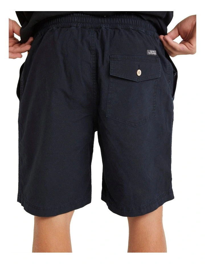 Waterman After Surf Elasticated Shorts 19.5" in Black image 4