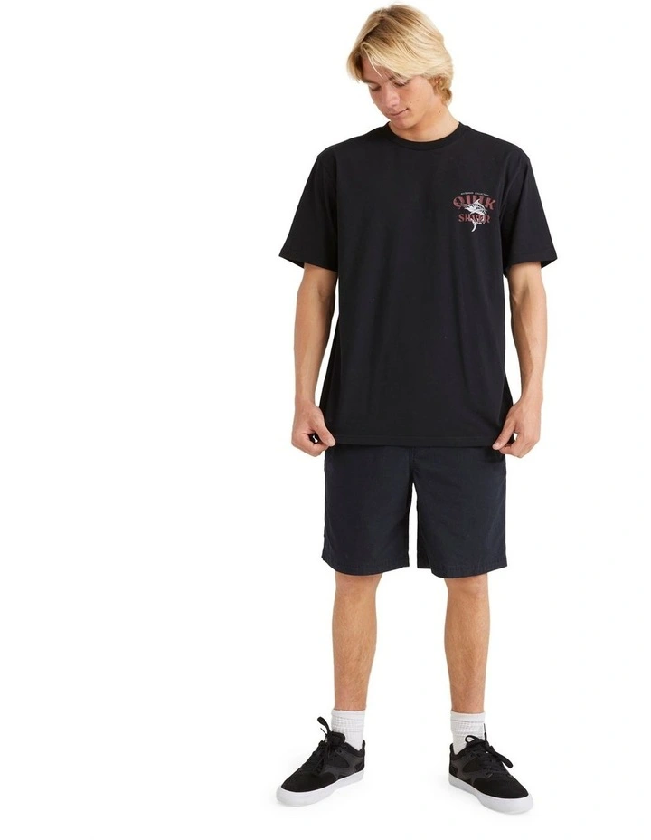 Waterman After Surf Elasticated Shorts 19.5" in Black image 5