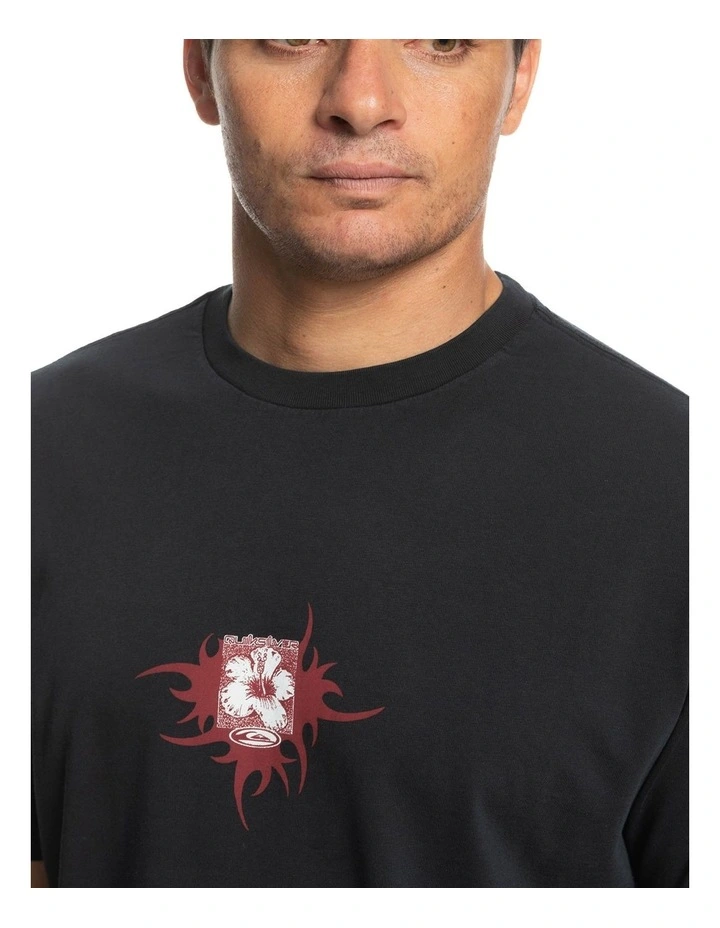 Flower Power Short Sleeve Tee T-Shirt in Black image 4