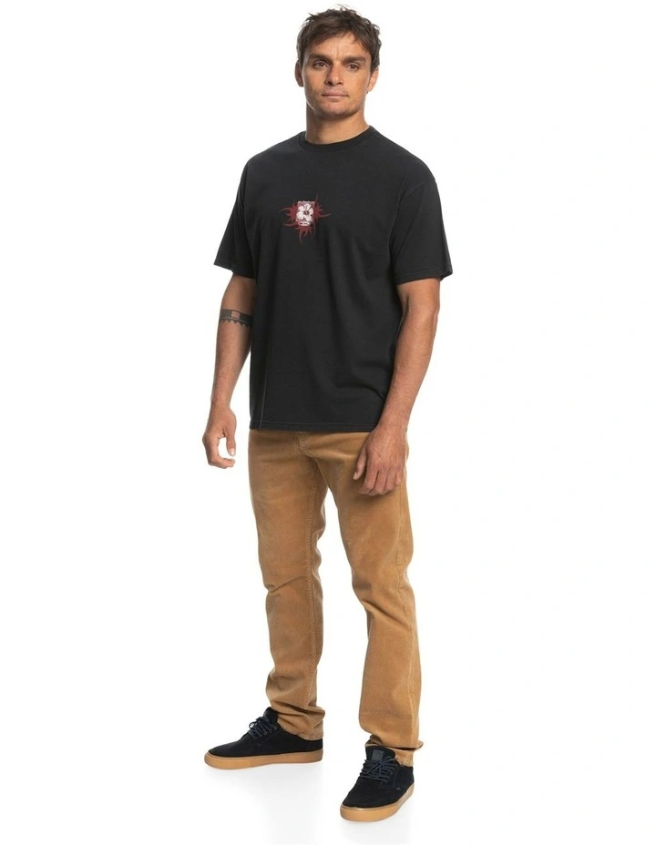 Flower Power Short Sleeve Tee T-Shirt in Black image 5