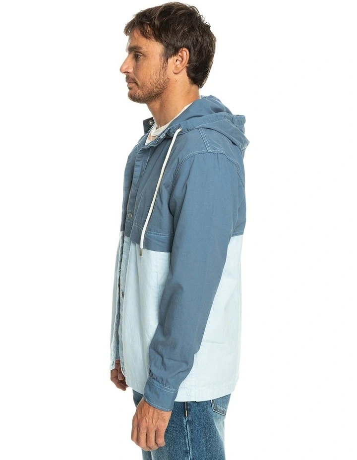 Natural Surf Hooded Jacket in Blue image 3