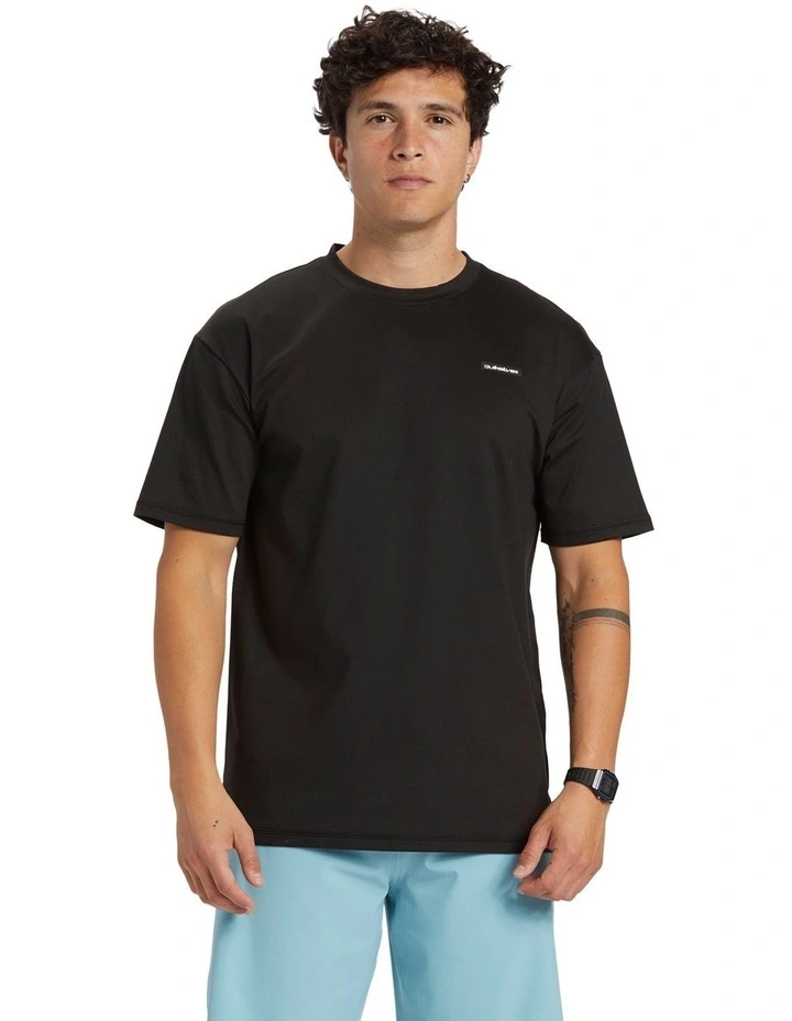 Omni Session Short Sleeve Surf T-Shirt in Black image 1