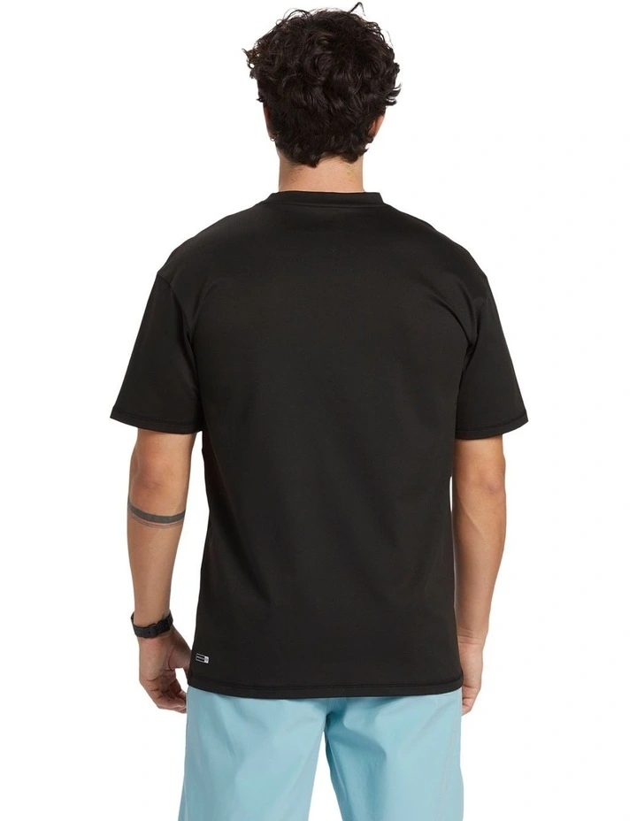 Omni Session Short Sleeve Surf T-Shirt in Black image 2