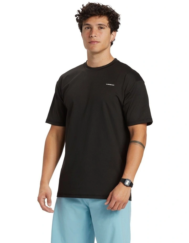 Omni Session Short Sleeve Surf T-Shirt in Black image 3