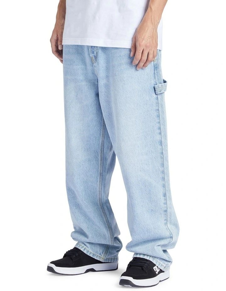 Worker Baggy Carpenter Jeans in Blue image 3