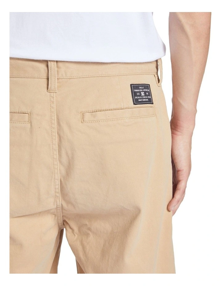 Worker Relaxed Chino Shorts in Beige image 4