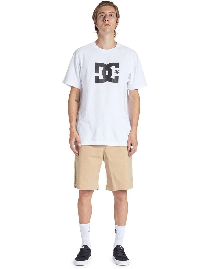 Worker Relaxed Chino Shorts in Beige image 5