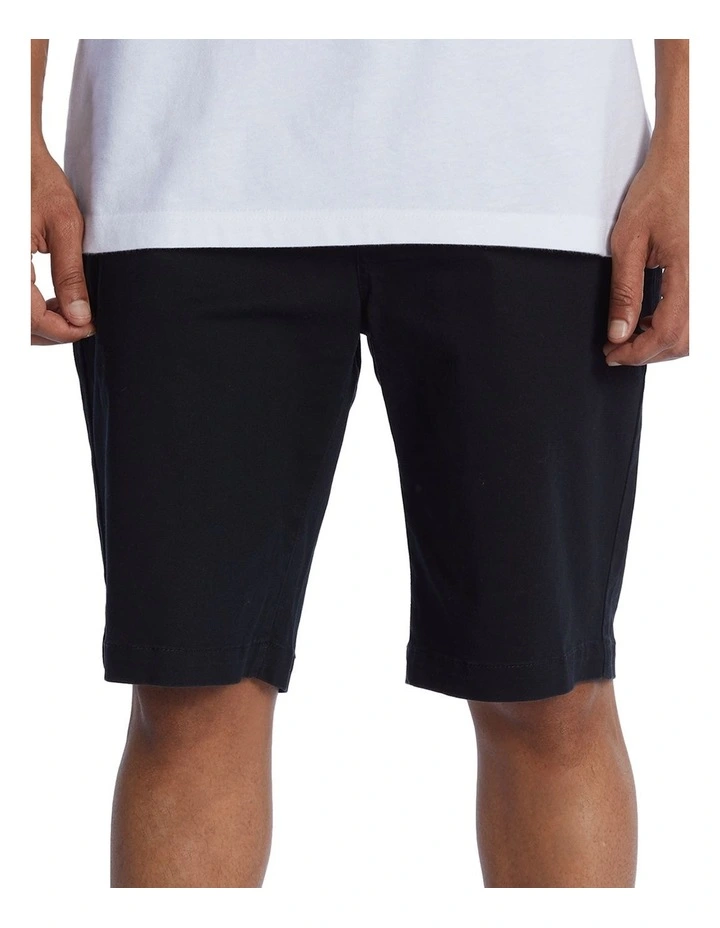 Worker Relaxed Chino Shorts in Black image 1