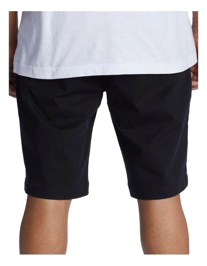 Worker Relaxed Chino Shorts in Black image 2