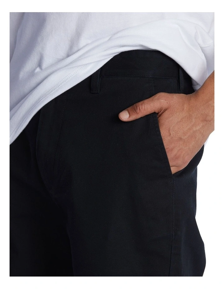 Worker Relaxed Chino Shorts in Black image 4
