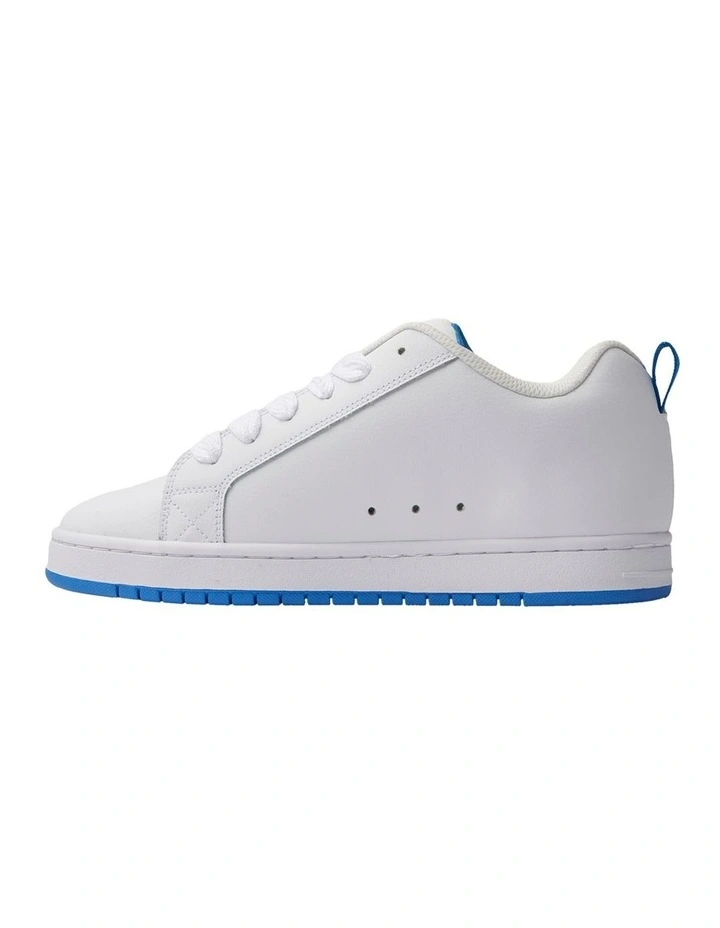 Court Graffik Shoes in White/Lime/Turquoise image 4
