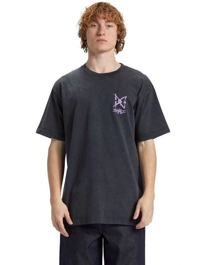 Rocker T-shirt in Black Acid image 1