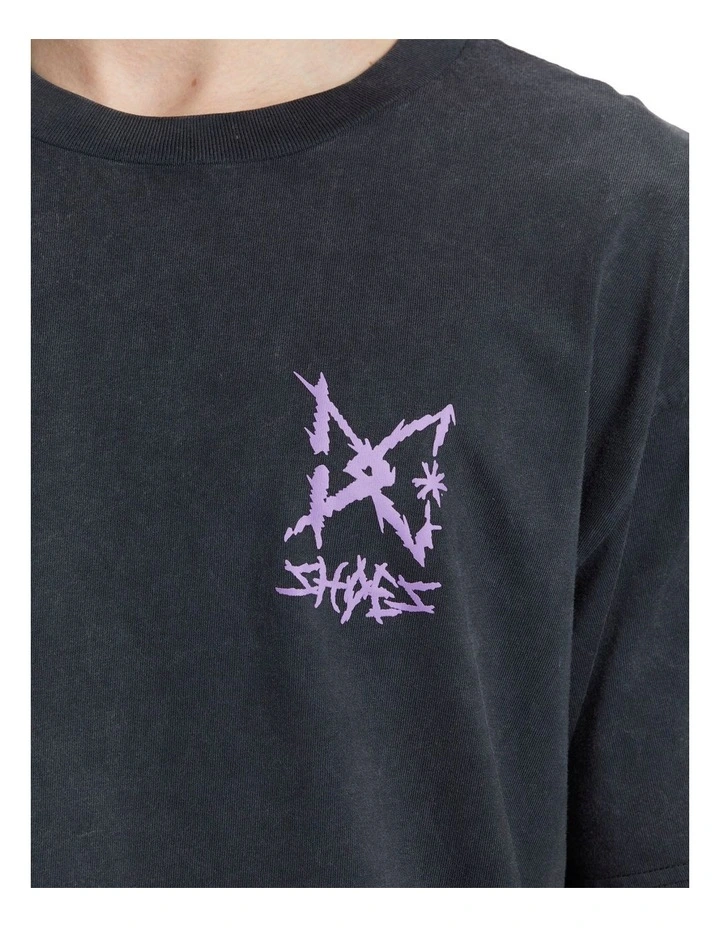 Rocker T-shirt in Black Acid image 4