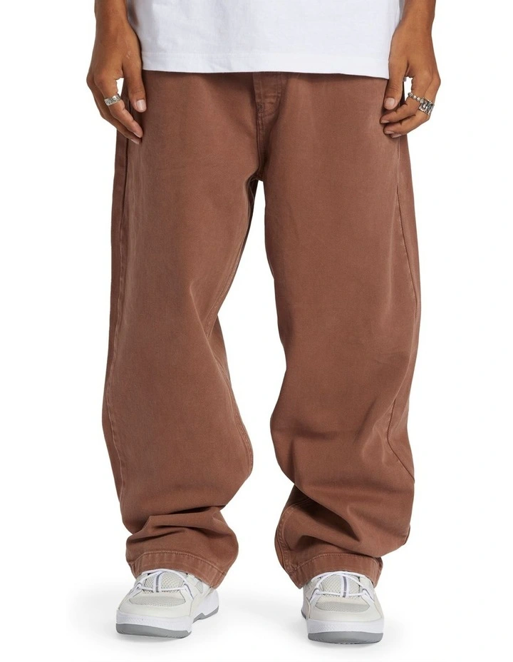 Worker Baggy Jeans in Brown image 1