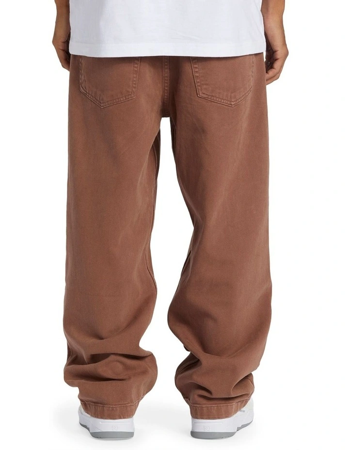Worker Baggy Jeans in Brown image 2