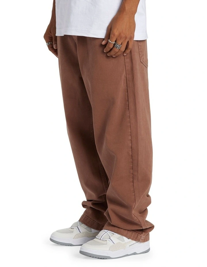 Worker Baggy Jeans in Brown image 3