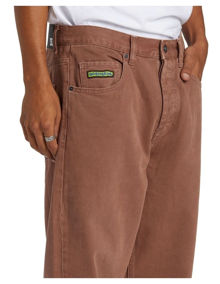 Worker Baggy Jeans in Brown image 4