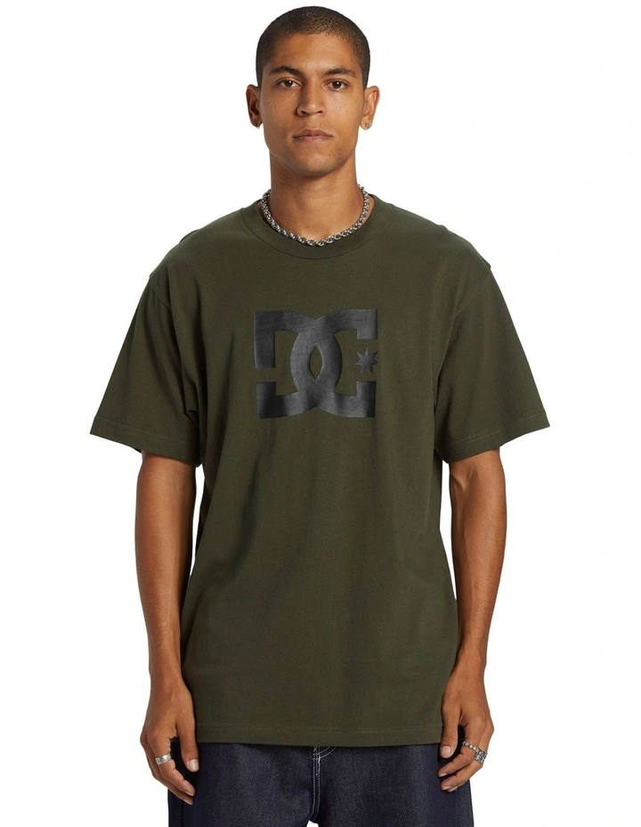 Star T-shirt in Olive image 1
