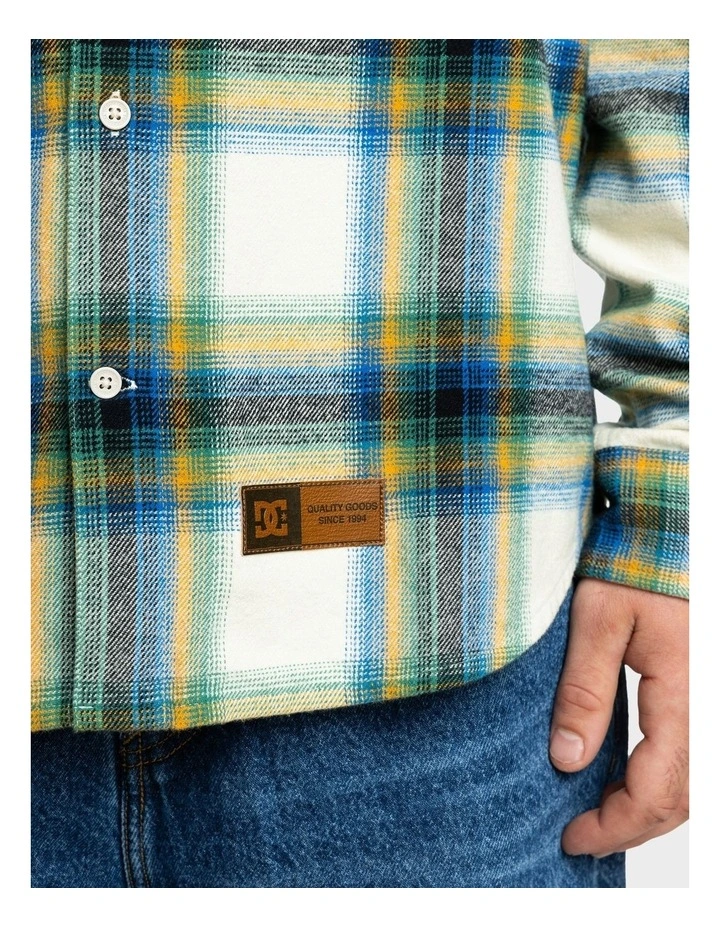 Marshal Flannel Shirt in Pelican Plaid image 4