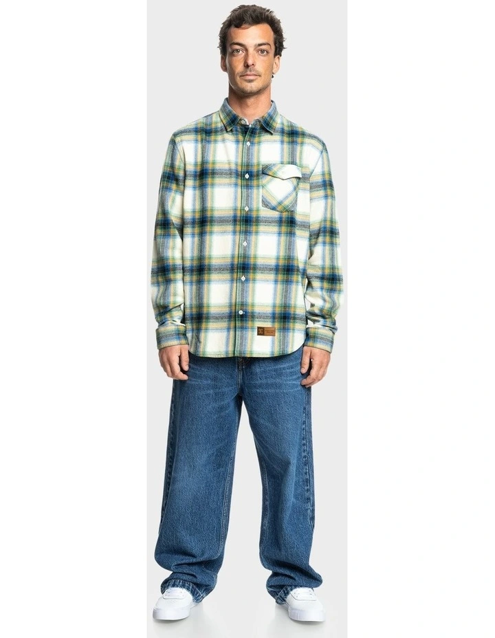 Marshal Flannel Shirt in Pelican Plaid image 5