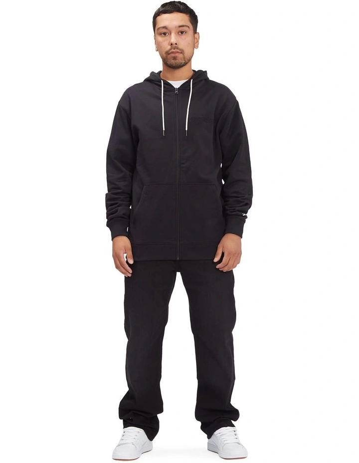 Riot Zip-Up Hoodie in Black image 5