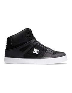 Pure High-Top Shoes in Black/White