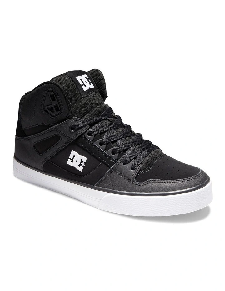 Pure High-Top Shoes in Black/White image 2