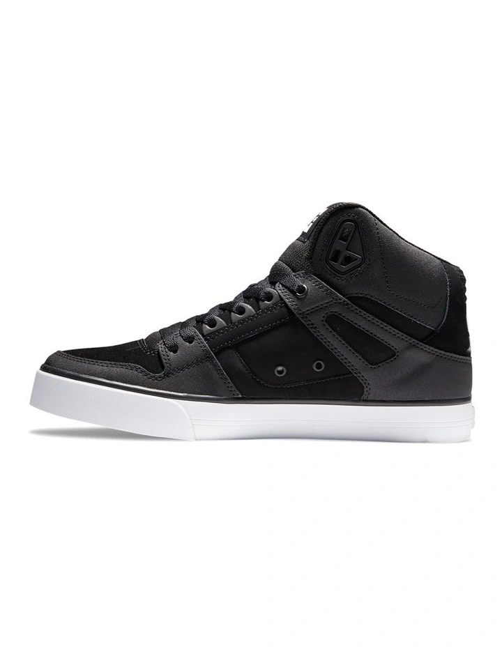 Pure High-Top Shoes in Black/White image 5