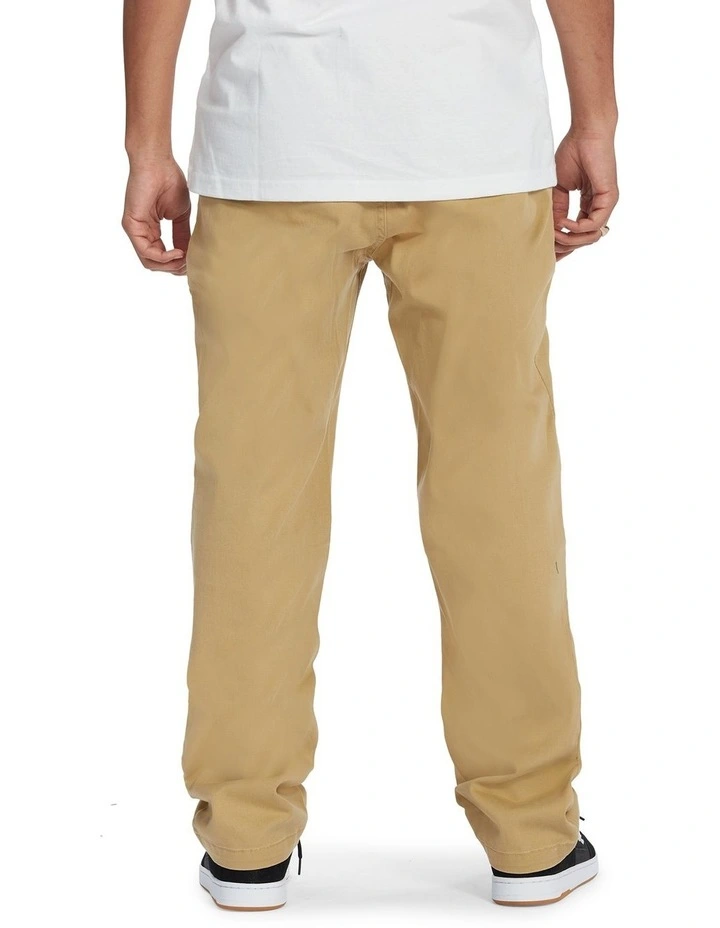 Worker Relaxed Fit Chino Pants in Brown image 2