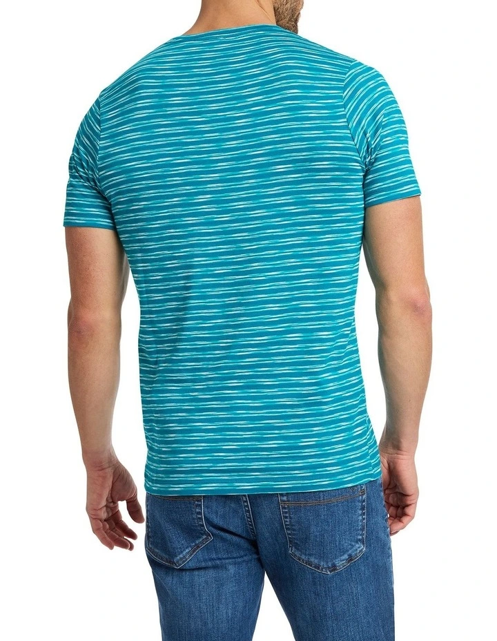 Sun Space Dye Tee in Atlantic Stripe image 3