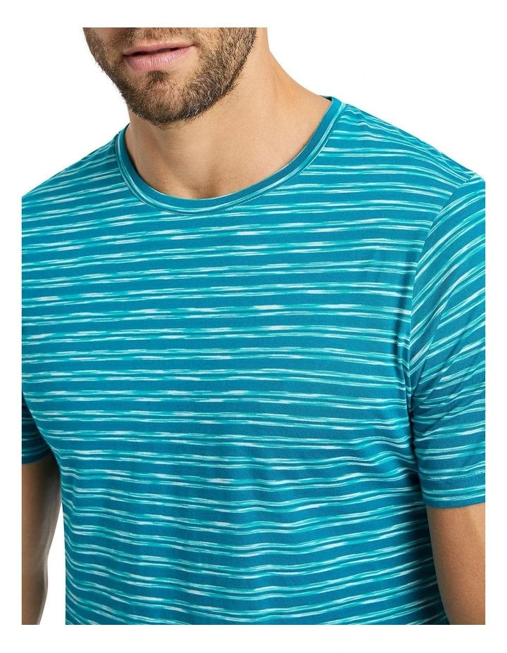 Sun Space Dye Tee in Atlantic Stripe image 4