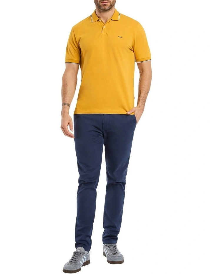 Alex Pique Polo in Honey Gold image 2
