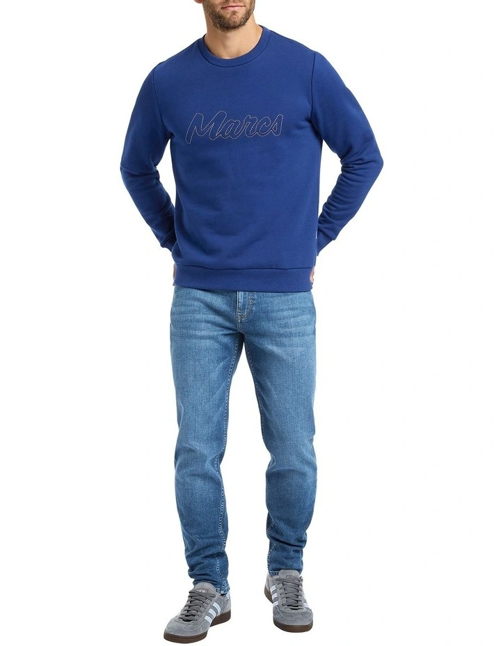 My Word Fleece Sweatshirt in Sapphire image 2