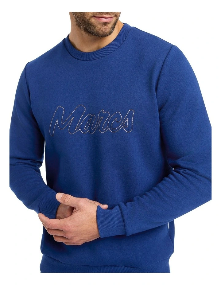 My Word Fleece Sweatshirt in Sapphire image 4