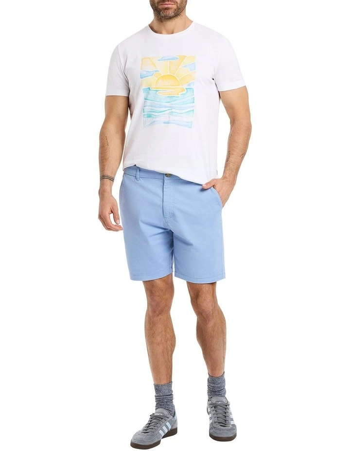 Brayden Chino Short in Steel Blue image 2
