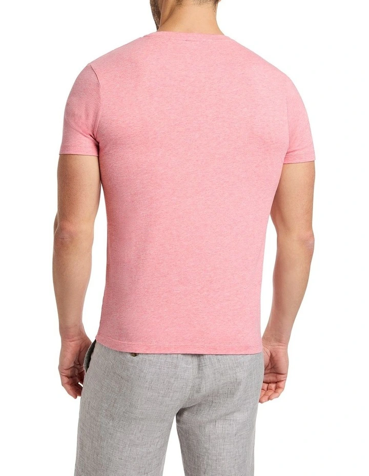 Brando Crew Neck Tee in Sakura Marle image 4