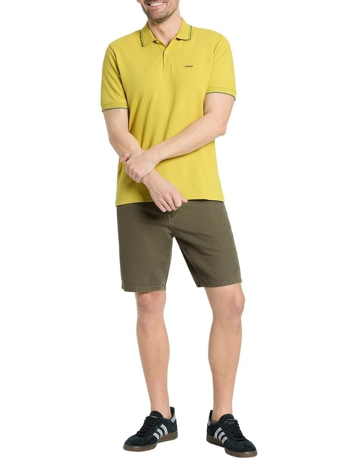 Alex Pique Polo Shirt in Pickle image 2