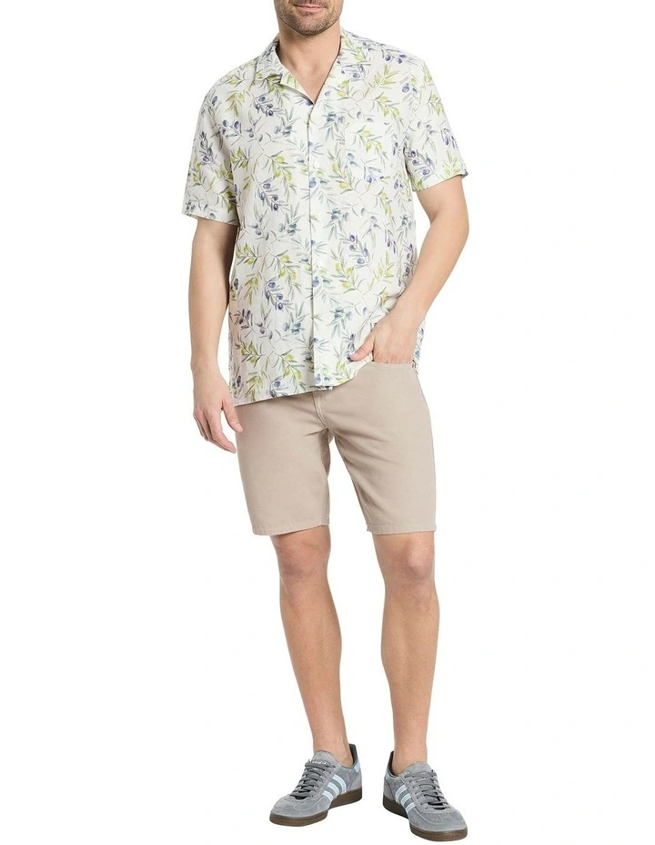 Marta linen shirt olive