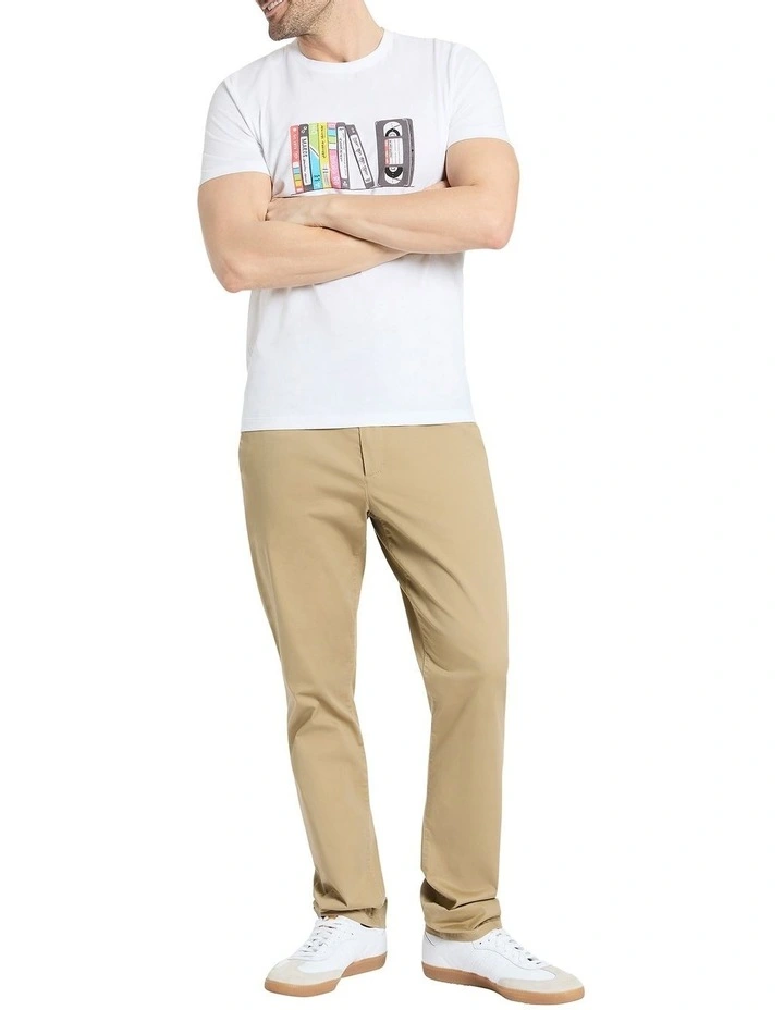 Every Breath You Tape Tee in White image 2